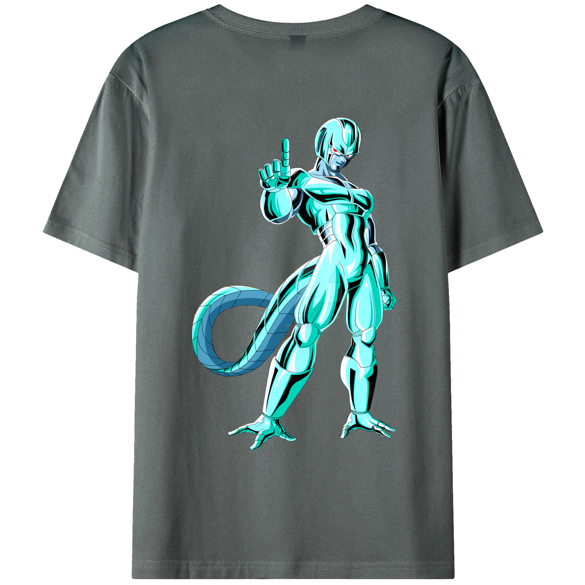 （画像用） ドラゴンボール クウラ DRAGON BALL Cooler Coora 綿100％ メンズ半袖Tシャツ（バックプリント） 通気性